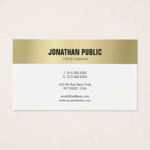 Or moderne Smart Professional Plain gracieux