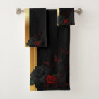 Or noir avec roses