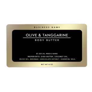 Or noir élégant simple luxe moderne produit