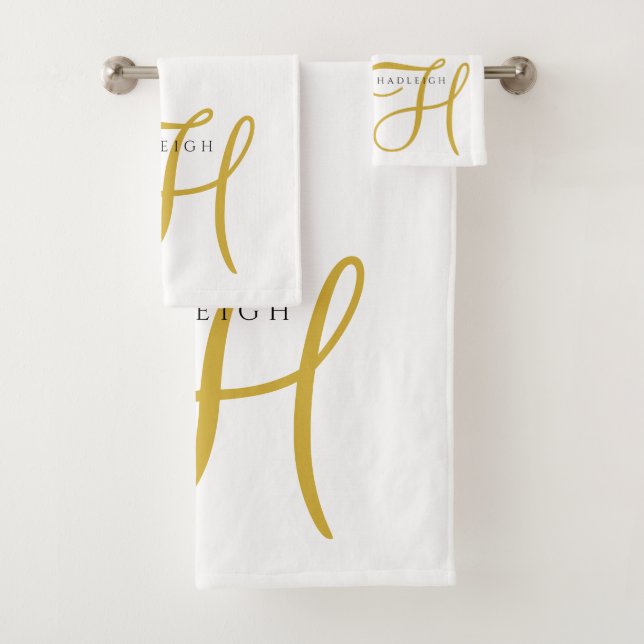Or Noir Monogramme Blanc (En situation)