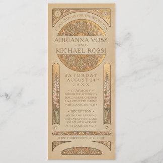 Or Nouveau Deco des invitations | de mariage