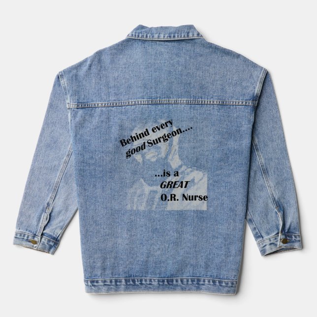 OR Nurse Denim Jacket (Back)