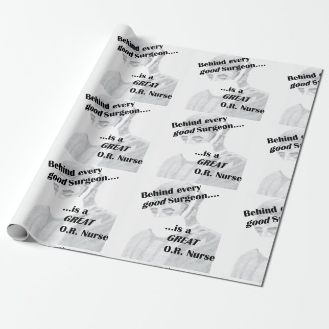 OR Nurse Wrapping Paper (Unrolled)