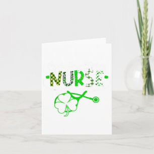 OR Operating Room Nurse Stethoscope Shamrock St Card