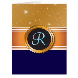 Or Orb Stars Sapphire Blue Monogramme