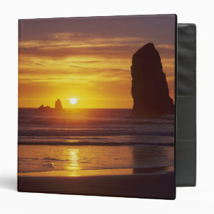 OR, Oregon Coast, Cannon Beach, seastacks at 2 Binder