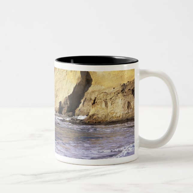 OR, Oregon Coast, Cape Kiwanda SP, Cape 2 Two-Tone Coffee Mug (Right)