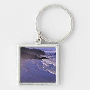 OR, Oregon Coast, Ecola SP, Indian Beach with Keychain