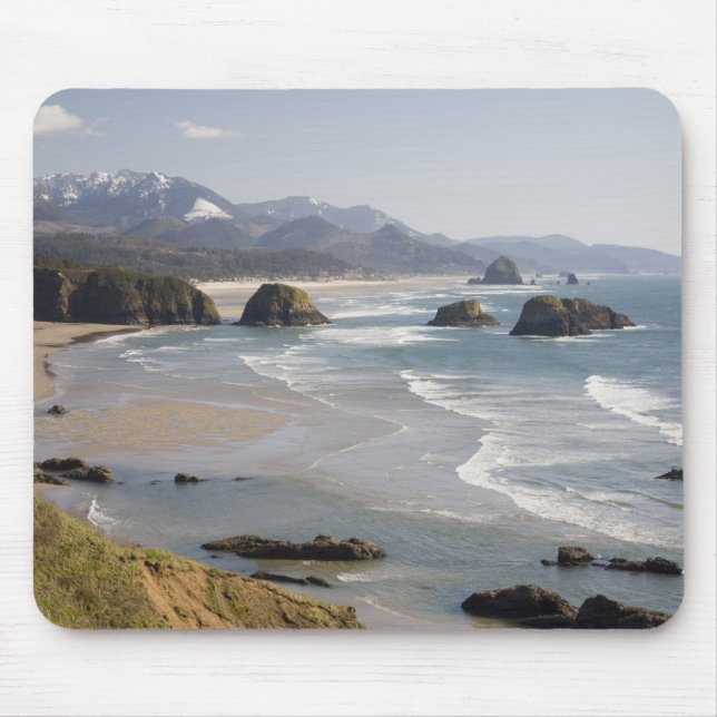 OR, Oregon Coast, Ecola State Park, Crescent Mouse Pad (Front)