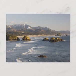 OR, Oregon Coast, Ecola State Park, view of 2 Postcard