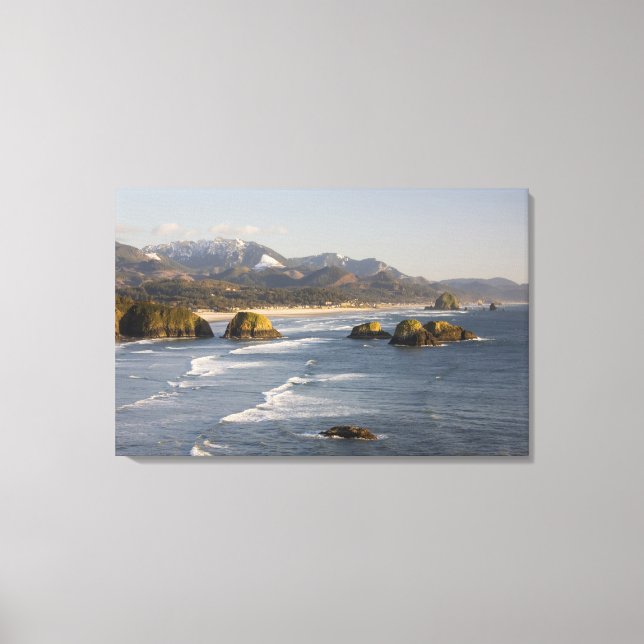 OR, Oregon Coast, Ecola State Park, view of Canvas Print (Front)