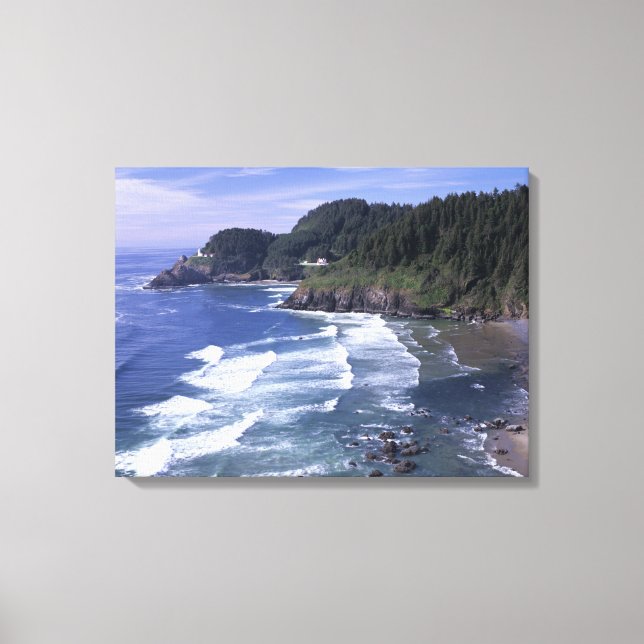 OR, Oregon Coast, Heceta Head Lighthouse, on Canvas Print (Front)