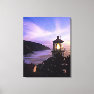 OR, Oregon Coast, Heceta Head Lighthouse, on Canvas Print