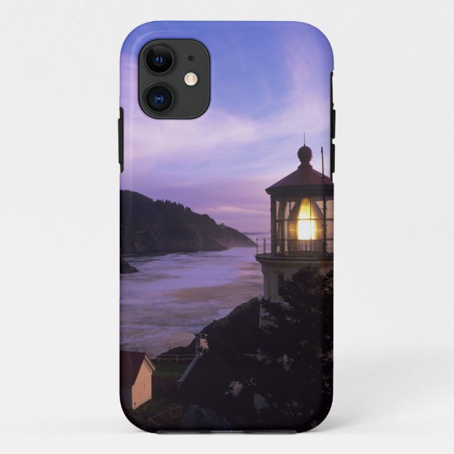 OR, Oregon Coast, Heceta Head Lighthouse, on Case-Mate iPhone Case (Back)