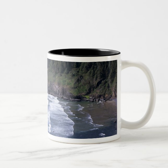 OR, Oregon Coast, Heceta Head Lighthouse, on Two-Tone Coffee Mug (Right)