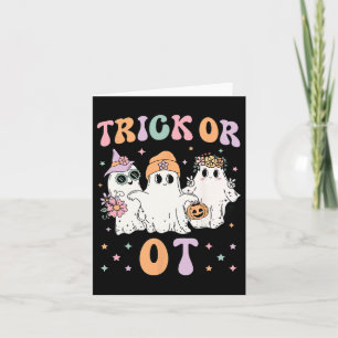 Or Ot Occupational Therapy Therapist Halloween Gho Card