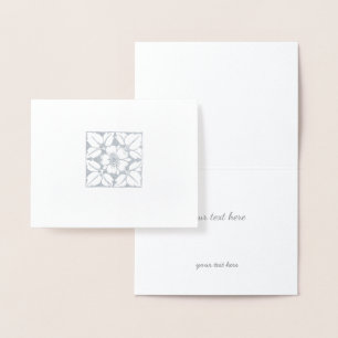 Or ou Argent Moderne élégant modèle floral