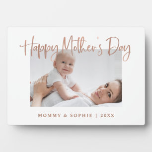 Or Rose   Script Happy Mother's Day Photo Plaque