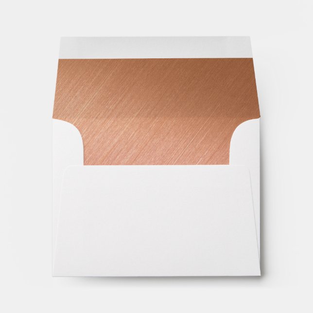 Or Rose sur enveloppe de Merci arrière texturé/RSV (Dos (Bas))