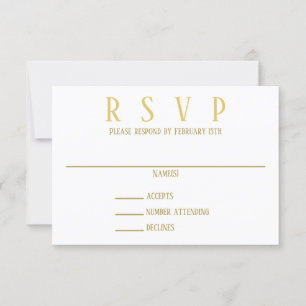 Or simple - Invitation RSVP