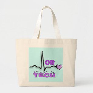 OR TECH Gifts--QRS Design Large Tote Bag