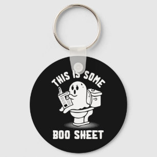 Or Treat Spooky Ghost This Is Some Boo Sheet Hallo Keychain