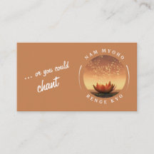 "Or You Could Chant" SGI Buddhist Business Card