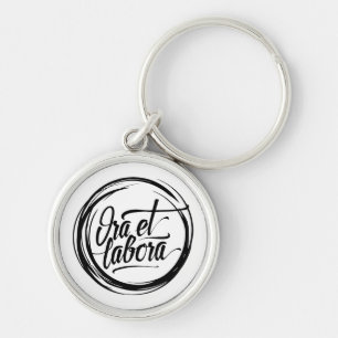 Ora et labora keychain