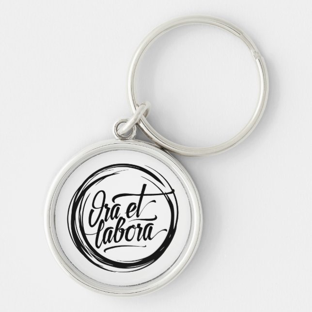 Ora et labora keychain (Front)