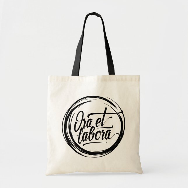 Ora et labora tote bag (Front)