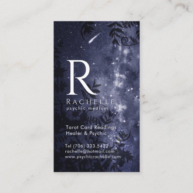 Oracle and Psychic Celestial Business Cards (Front)