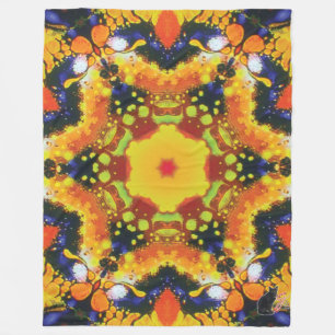 Oracle Kaleidoscope Fleece Blanket