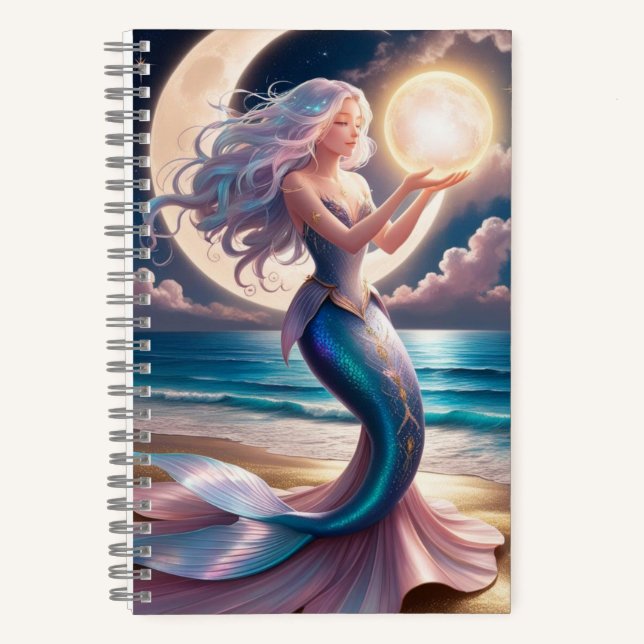 Oracle Mermaid Journal – Celestial Fantasy  (Front)