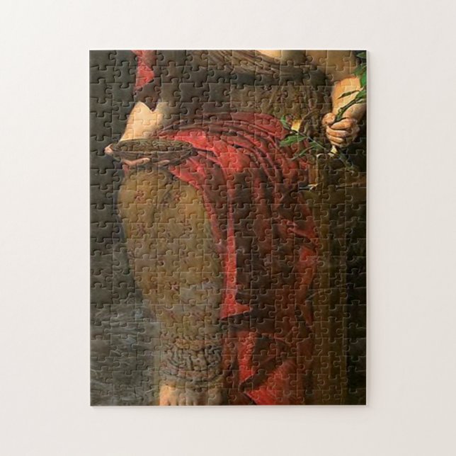 Oracle Priestess Of Delphi Pythia In High Priestes Jigsaw Puzzle (Vertical)
