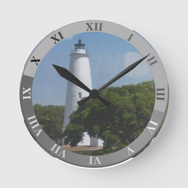 ORACOKE LIGHTHOUSE ROUND CLOCK (Front)