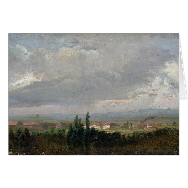 Orage près de Dresde, 1830 (Devant horizontal)