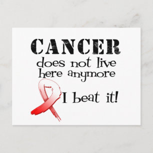 Oral Cancer Does Not Live Here Anymore Postcard