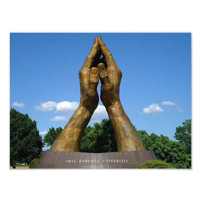 Oral Roberts University Praying Hands Photo Print (Front)