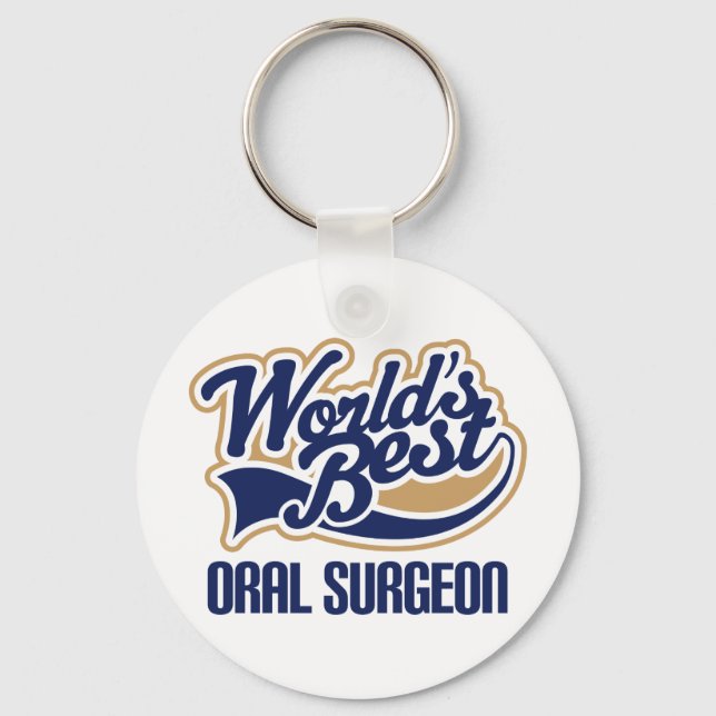 Oral Surgeon Gift Keychain (Front)