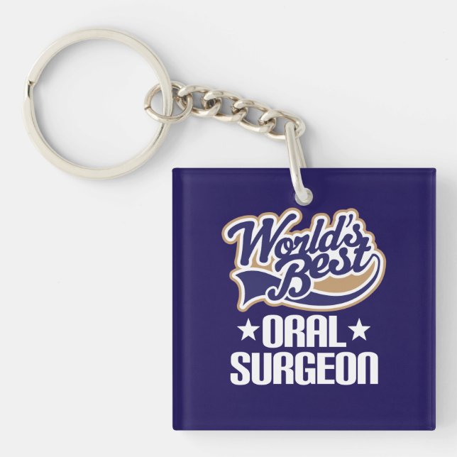 Oral Surgeon (Worlds Best) Keychain Stocking Stuff (Front)