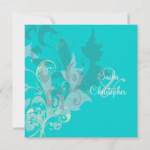Oramental leaves/swirls  Wedding Invitations