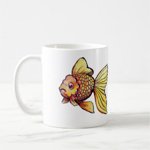 Oranda Fancy Goldfish Illustration                 Coffee Mug