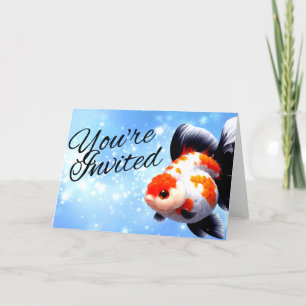Oranda Goldfish Fancy Goldfish Aquarium Invite