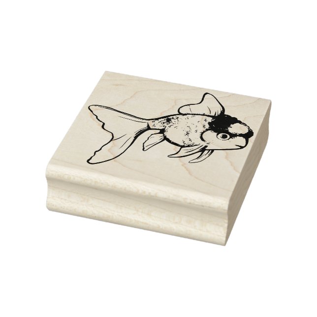 Oranda Goldfish Rubber Stamp (Stamp)