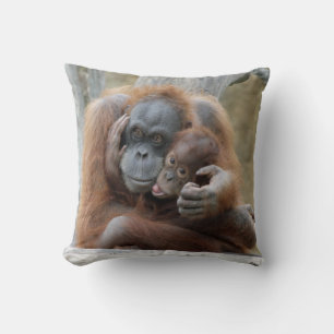 Orang Utan 001 Throw Pillow
