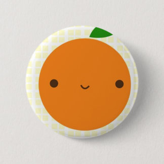 Orange 2 Inch Round Button
