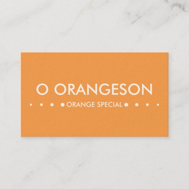 ORANGE 4dots Business Card (Front)