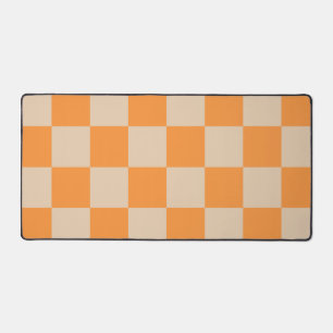 Orange À damiers En vichy Motif