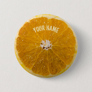 Orange Abstract Drawing Button