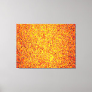 Orange abstract painting canvas print